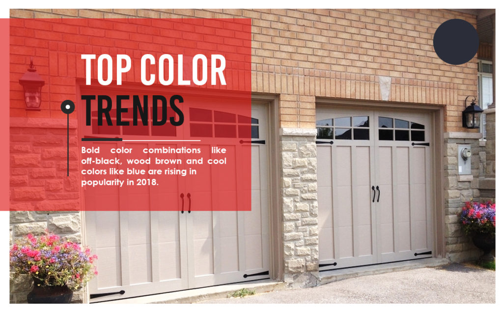 Top garage door color trends in 2018