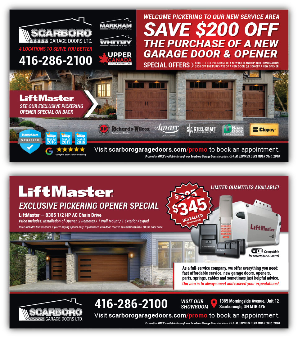 SGDDirectMailerPickering Upper Canada Garage Doors Ltd.