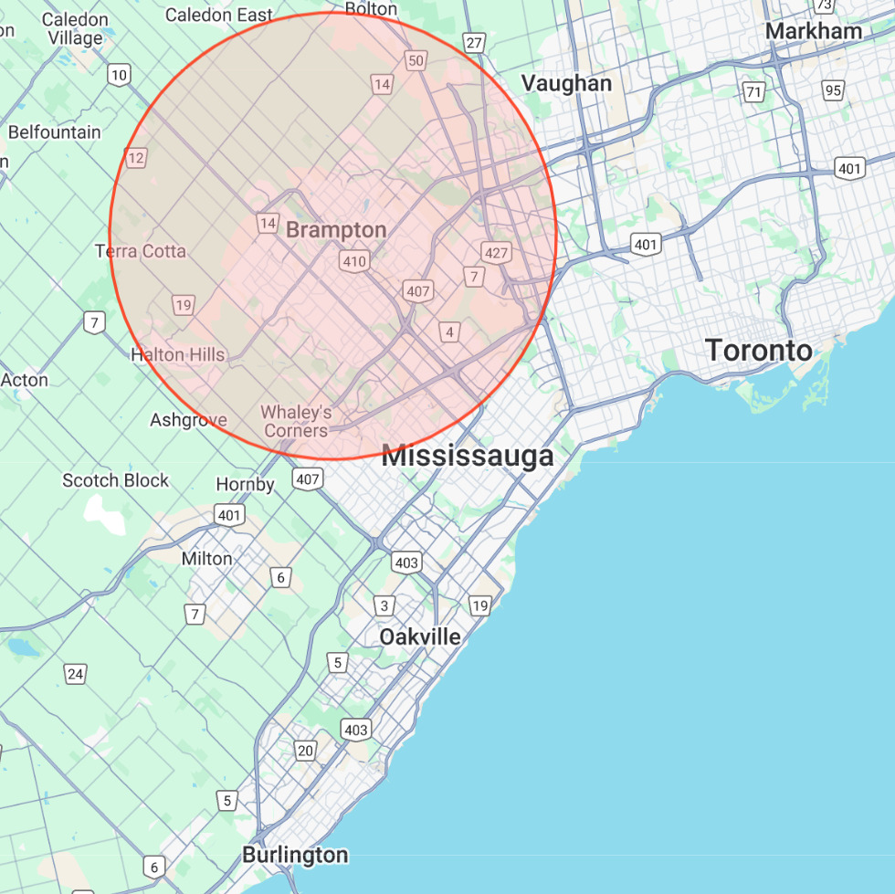 Brampton service area