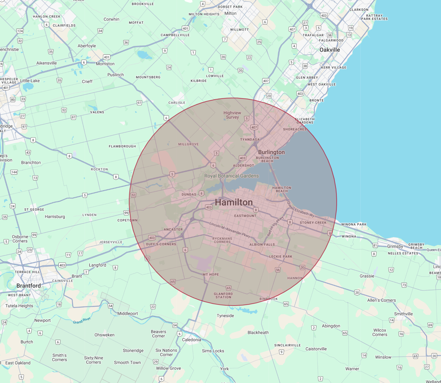 Hamilton service area